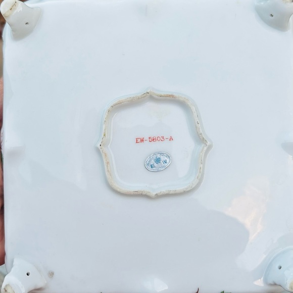 Vintage EW Japan Autumn glory jewelry dish fine China - Picture 10 of 10